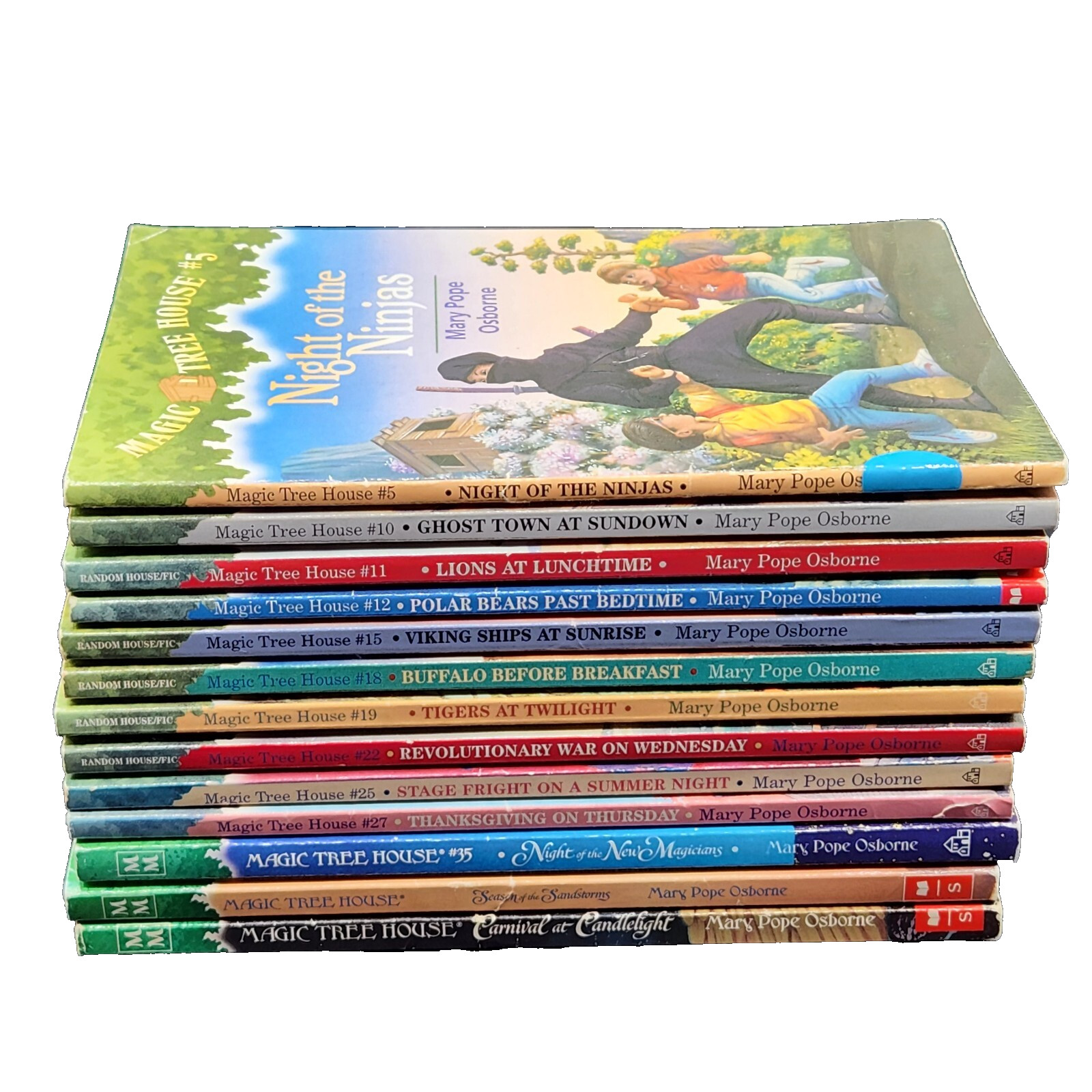 Lot of 11 Magic Tree House + 2 Merlin Missions Paperbacks Mary Pope Osborne
