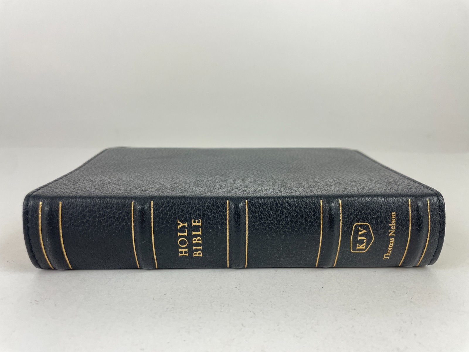 Nelson KJV Compact Bible Maclaren Series Genuine Leather Comfort Print Sewn VG+