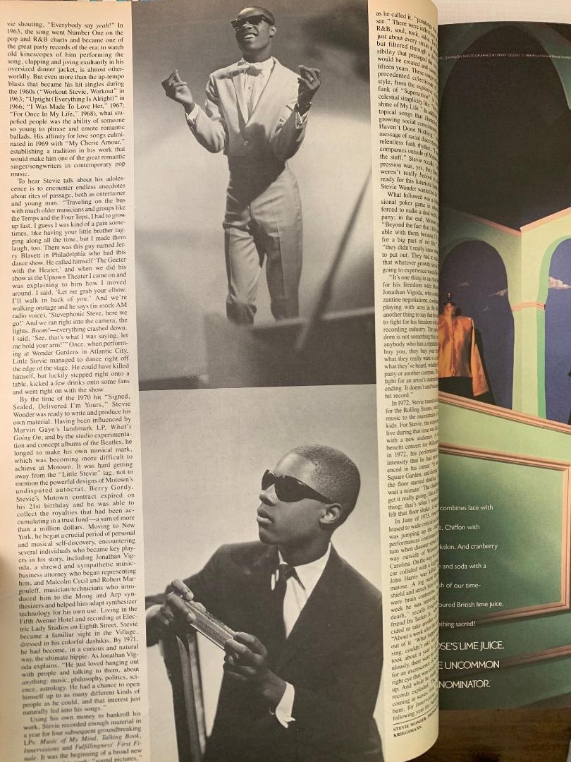 Andy Warhol’s INTERVIEW Magazine Stevie Wonder June 1986 Rare. Hard to Find