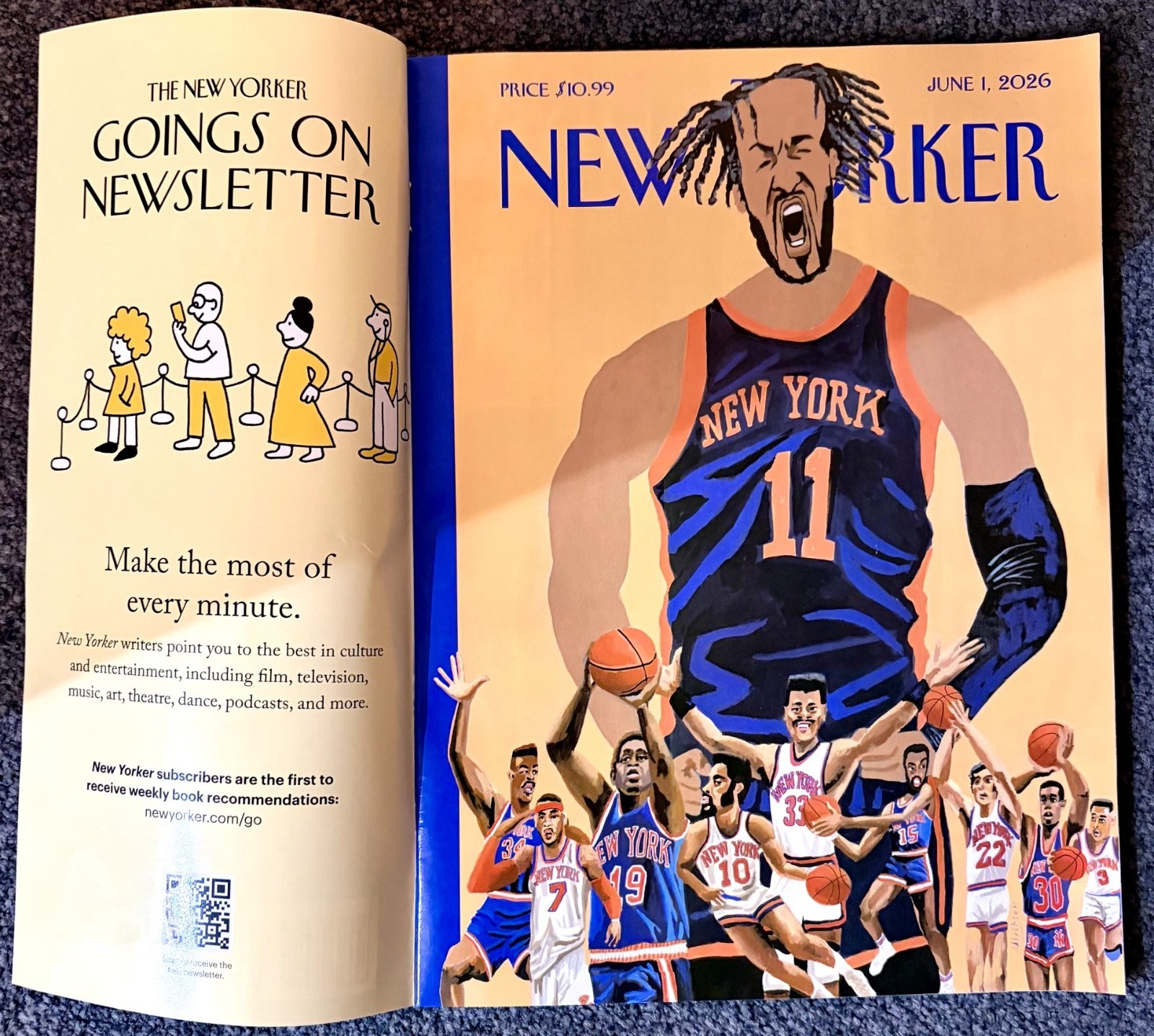 THE NEW YORKER JUNE 2026 JALEN BRUNSON NEWSSTAND issue BAGGED & BOARDED KNICKS