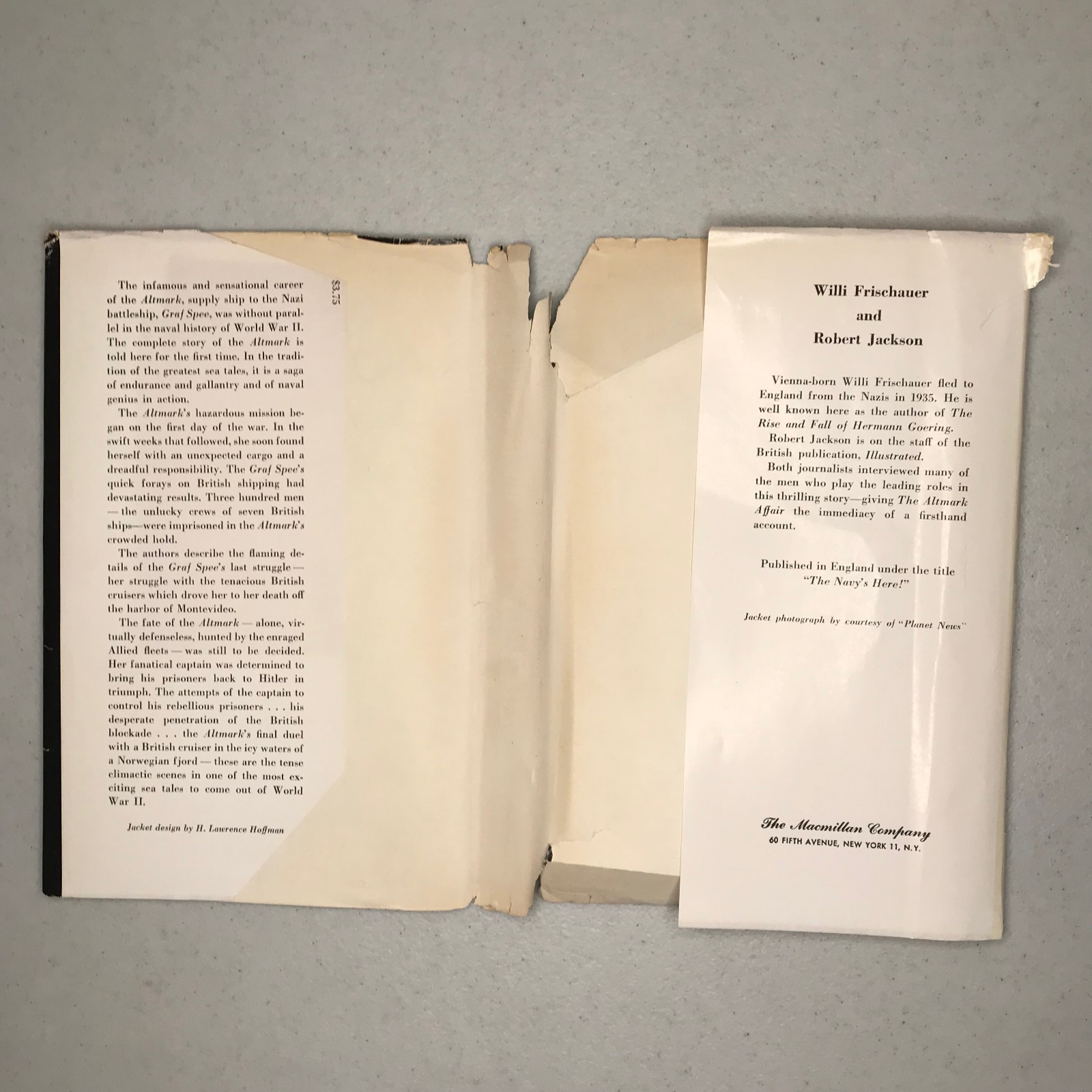 THE ALTMARK AFFAIR The Macmillan Company • 1955 • First American Edition