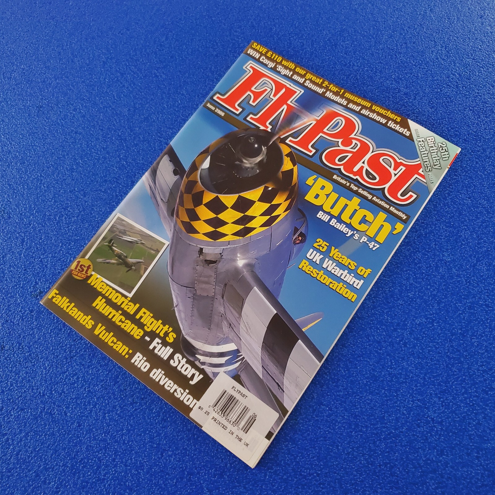 FLY PAST: “BUTCH” BILL BAILEY’S P-47 JUNE 2006 AVIATION MAGAZINE SHIPS FREE