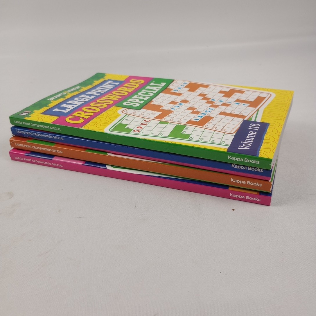 (4) KAPPA Large Print Crosswords Volumes 116 117 118 119 119 Pages