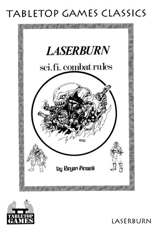 Laserburn Sci. Fi. Combat Rules for 15mm Miniatures by Bryan Ansell Lot ST