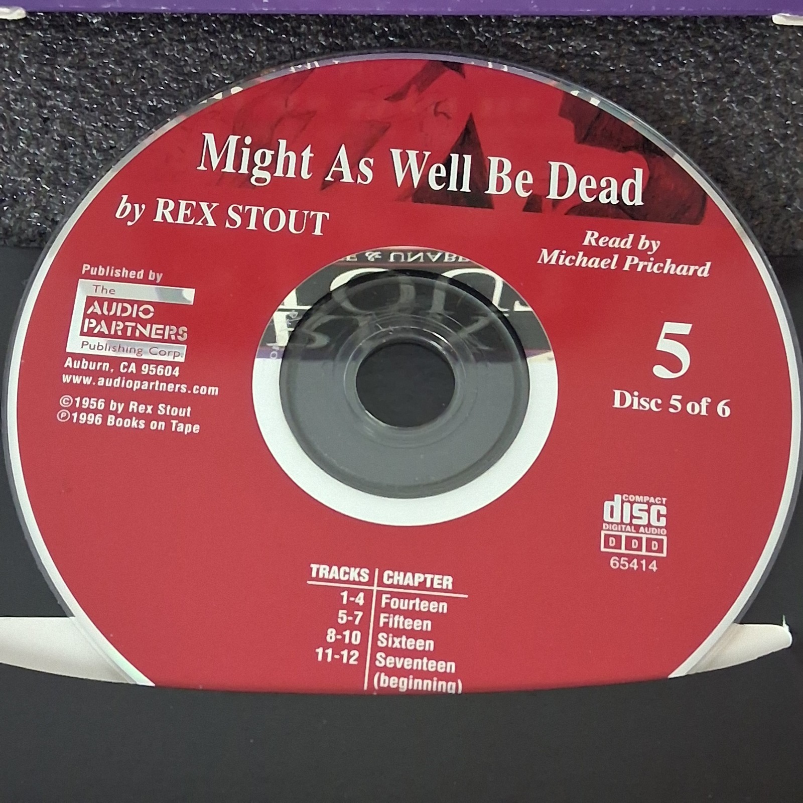 Rex Stout Might as Well Be Dead: A Nero Wolfe Mystery Audiobook 5 CD Set Unabrid