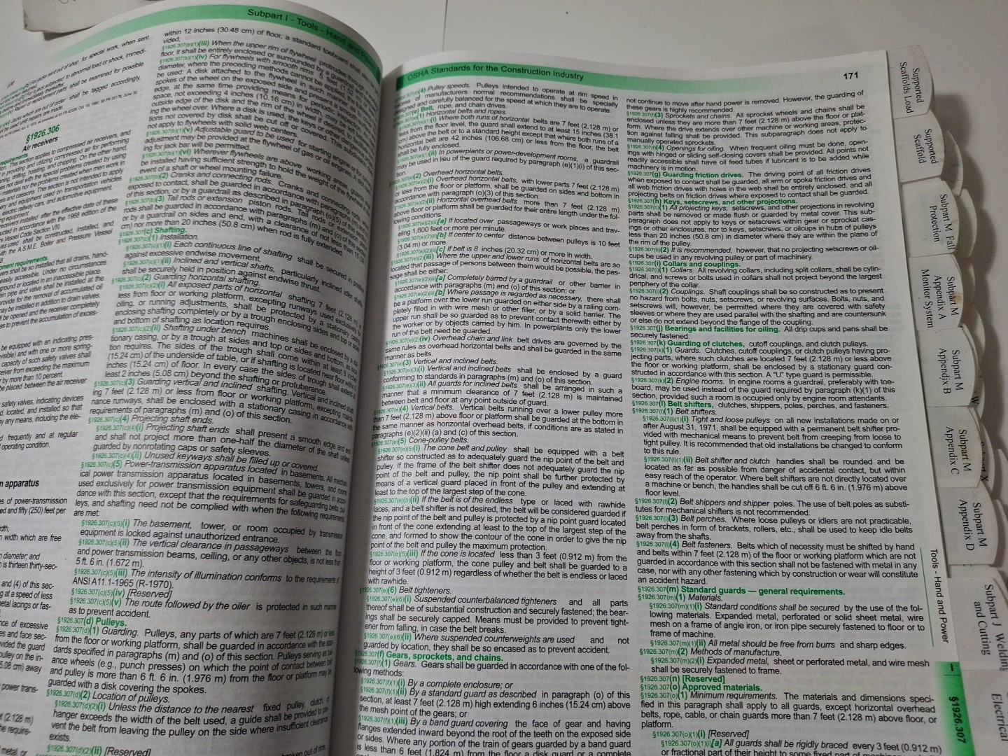 29 CFR 1926 OSHA Book Construction Industry Regulations 2013
