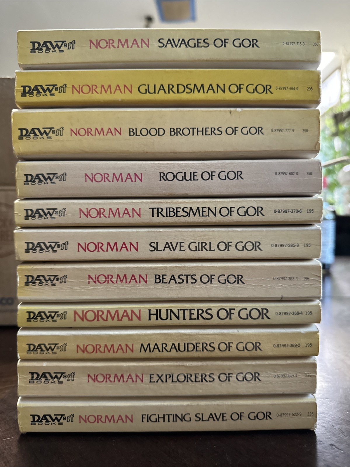 Slave Girl Of Gor By John Norman Vintage Daw Paperback Books Lot Of 11