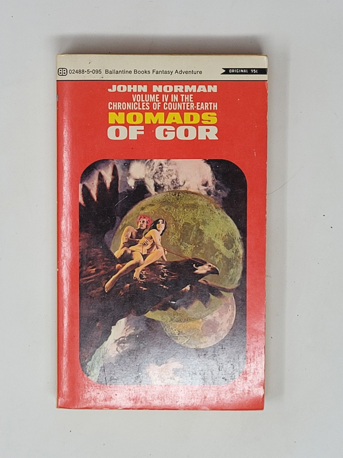 JOHN NORMAN SIGNED PAPERBACK – Nomads of Gor, The Gorean Cycle, Book 4, 1971