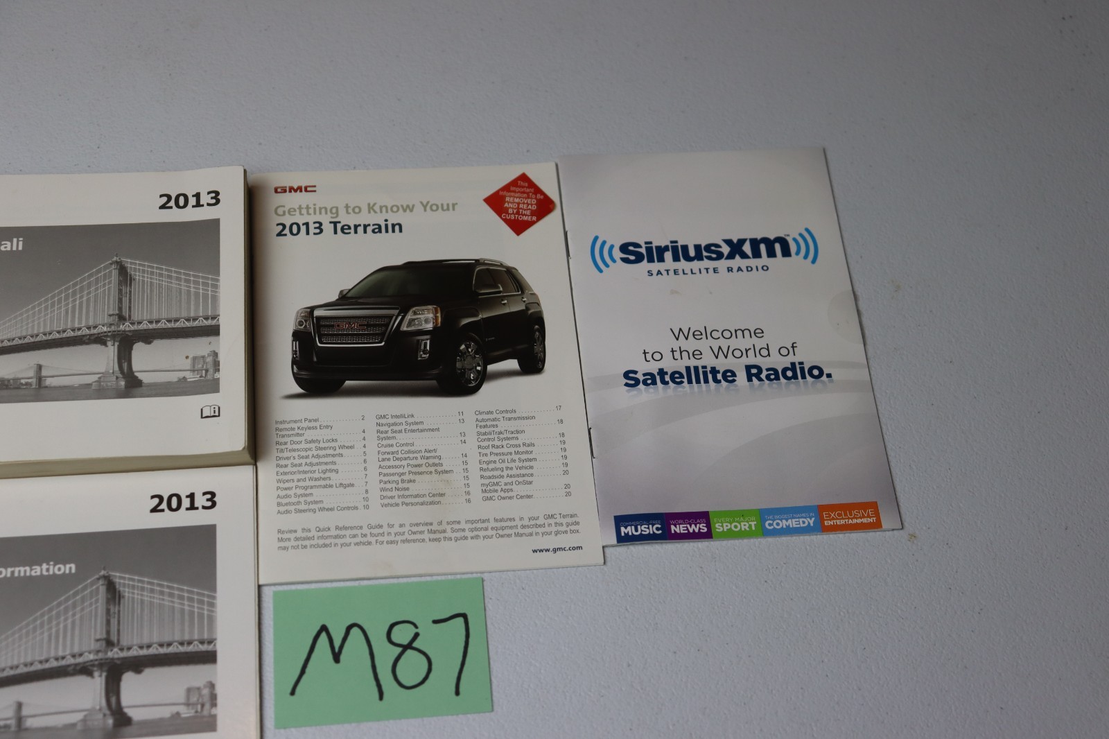 2013 GMC Terrain / Terrain Denali Owners Manual OEM Free Shipping