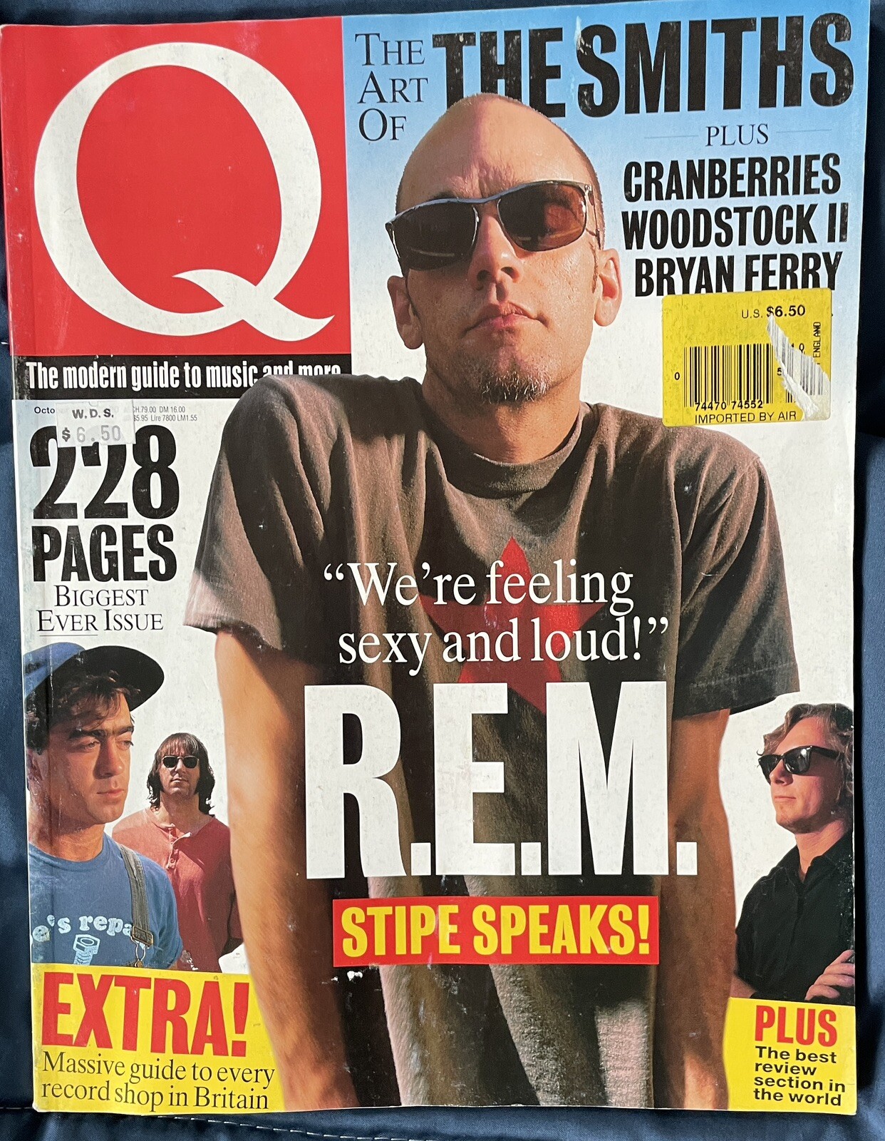 Vintage Q Magazine October 1994 Michael Stipe REM R.E.M. The Smiths 228 Pages