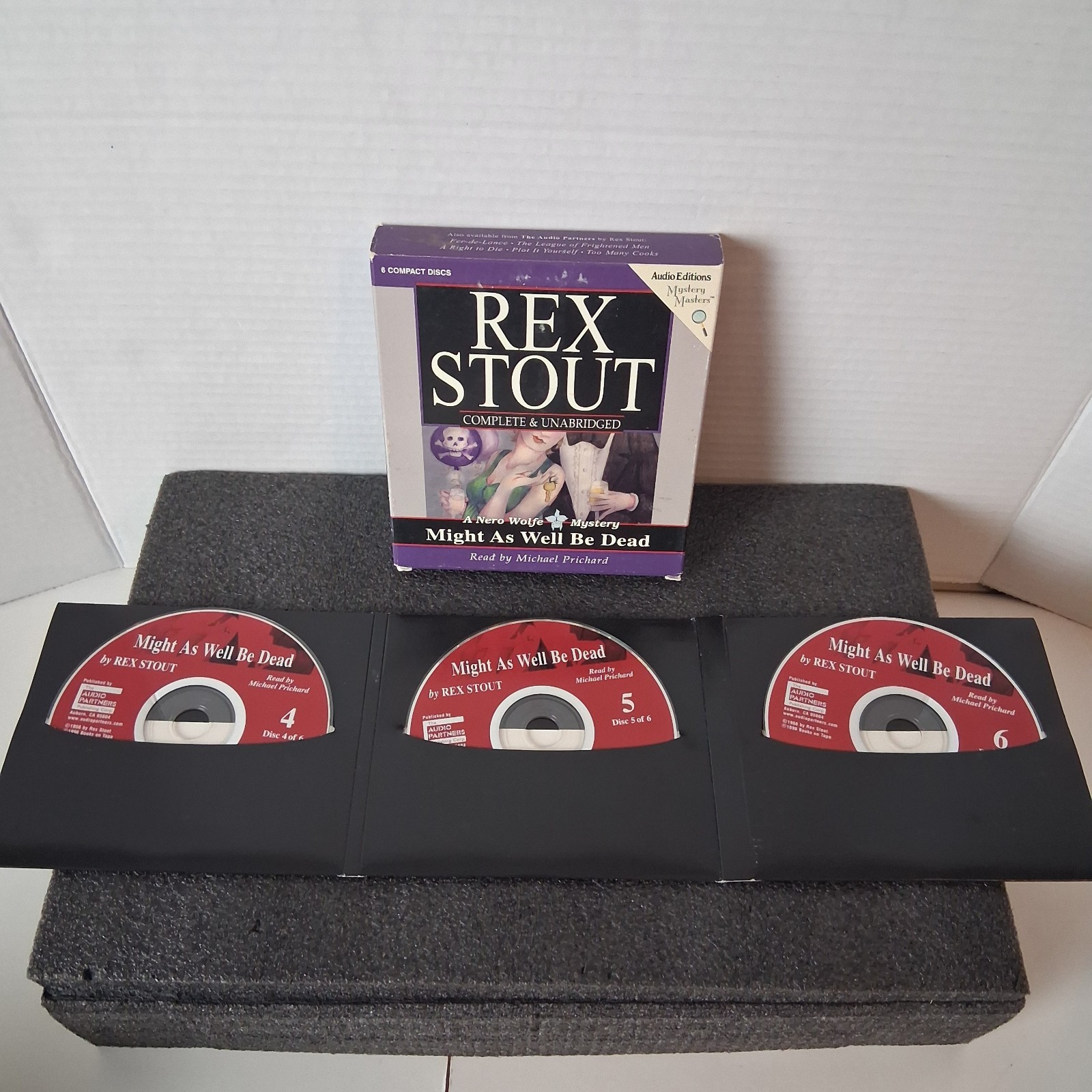 Rex Stout Might as Well Be Dead: A Nero Wolfe Mystery Audiobook 5 CD Set Unabrid