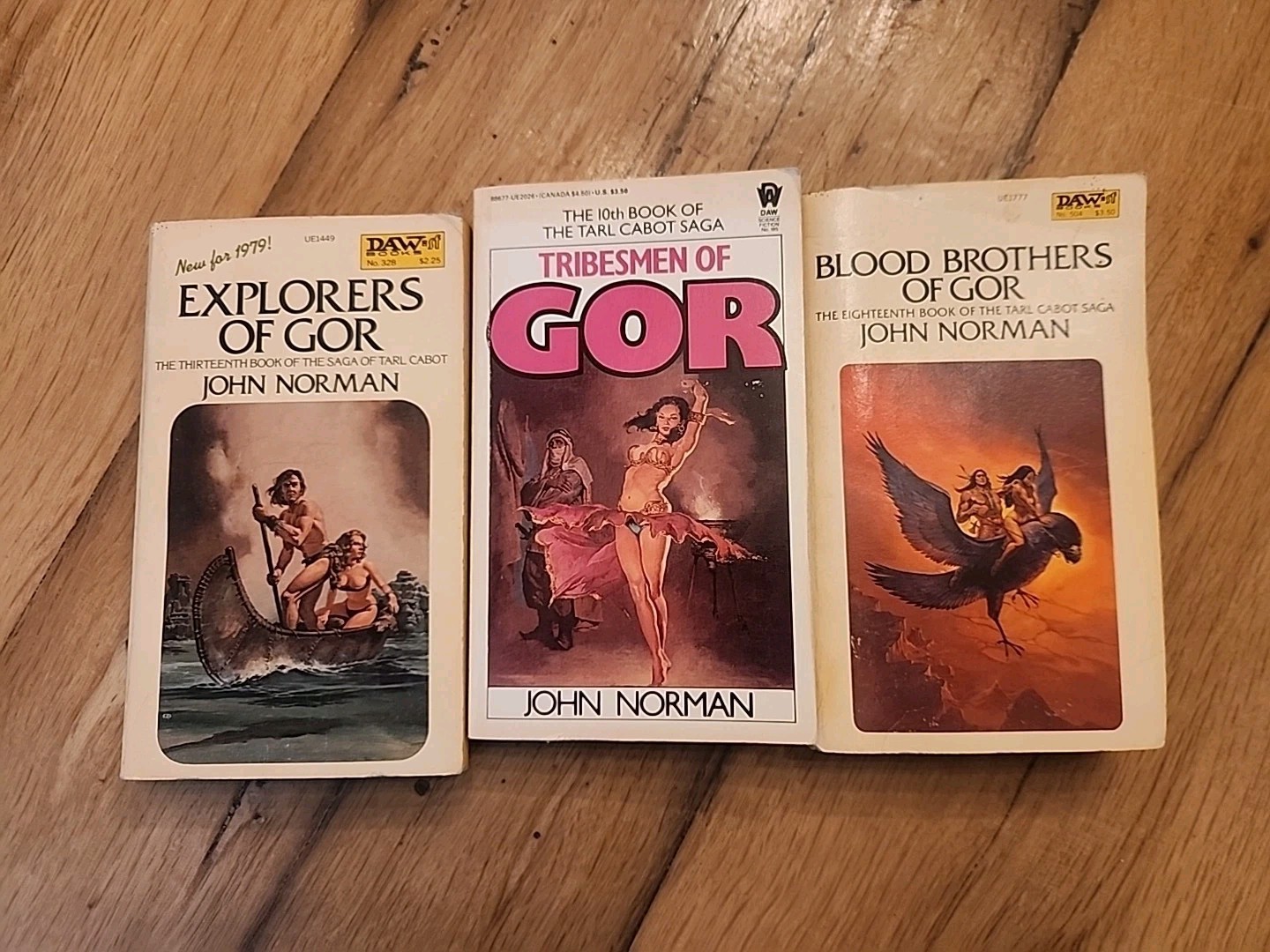 GOR Vintage Science Fiction Paperback Book Lot John Norman Volumes 10 13 18