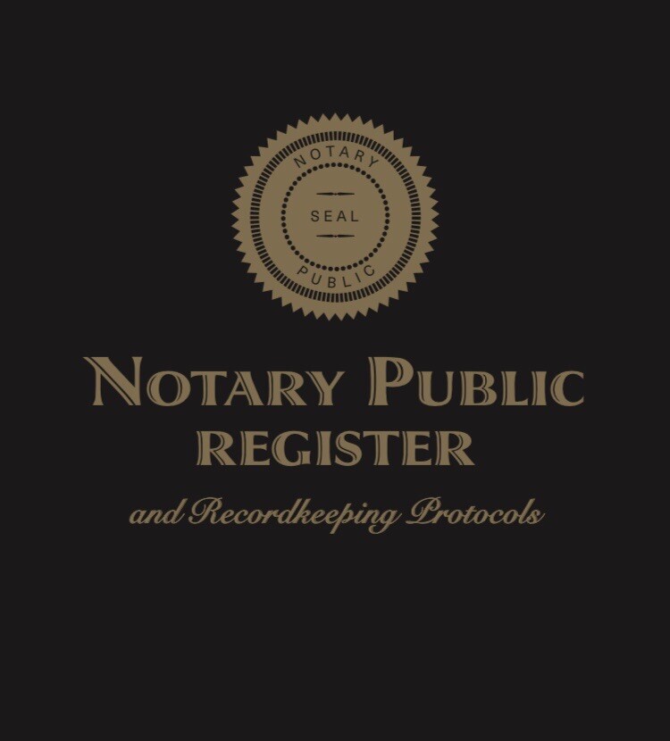 NEW 2023 NOTARY NYS SOS-RULE REQUIRED Register Record Book Ledger Journal RON