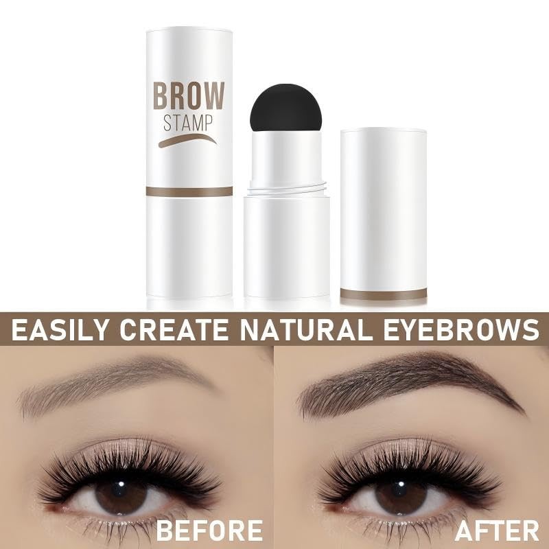 Eyebrow Stencils, Stamp, Eye Brow 0.1 Fl Oz (Pack of 1), Soft brown
