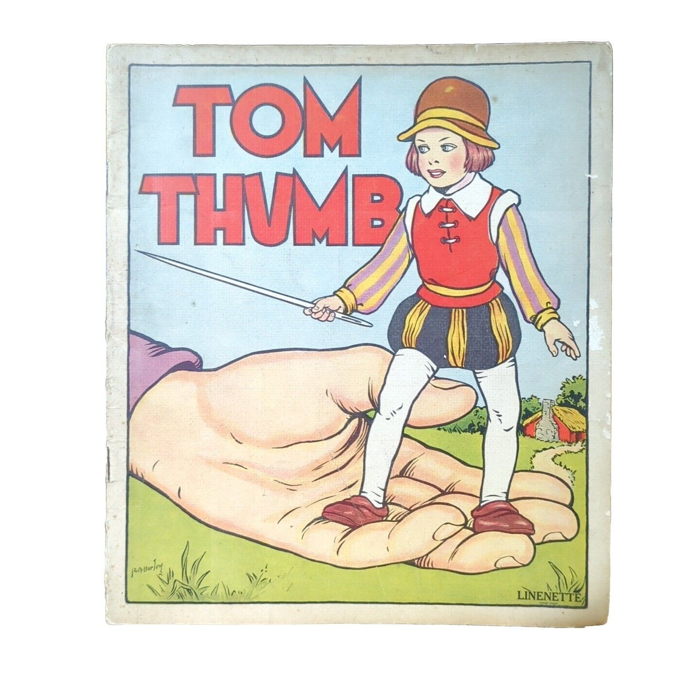 Tom Thumb 1940s Sam’l Gabriel Sons No 430 Vintage Fairy Tales Linenette Books