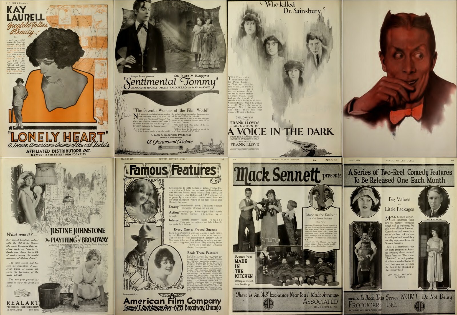 208 Old Rare Issues of Moving Picture World Magazines Vol.5 (1921-1924) on DVD