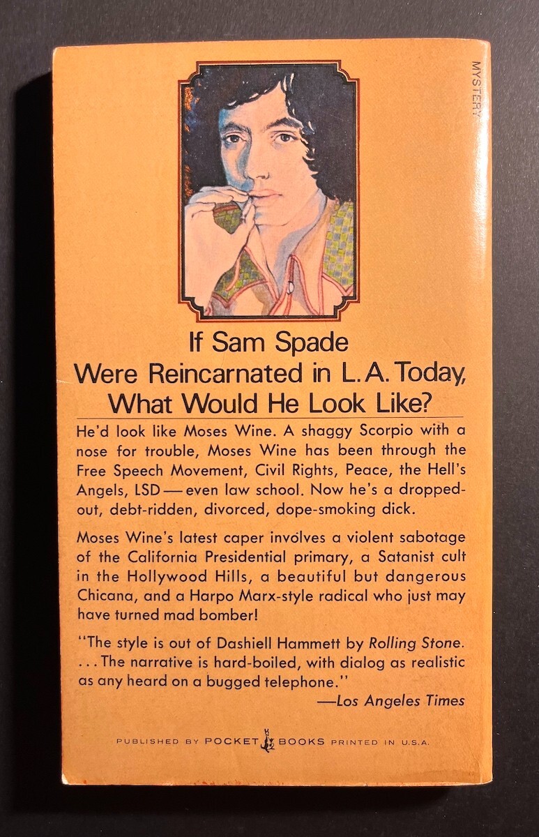 THE BIG FIX / Roger L. Simon (Pocket Books 1974) Moses Wine 1st pb print