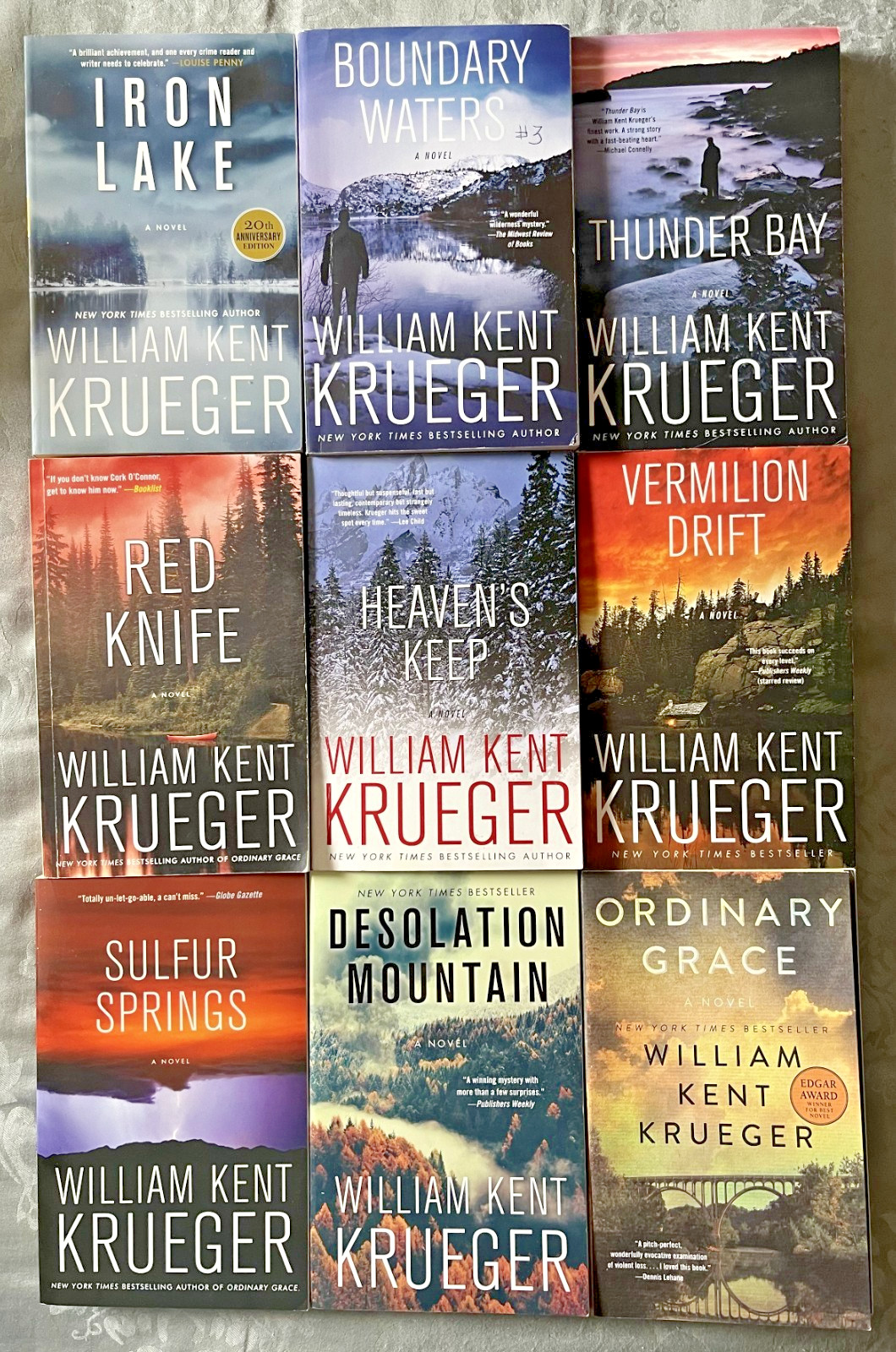 Lot of 9 William Kent Krueger Novels * 8 Cork O’Connor + Ordinary Grace * TPB