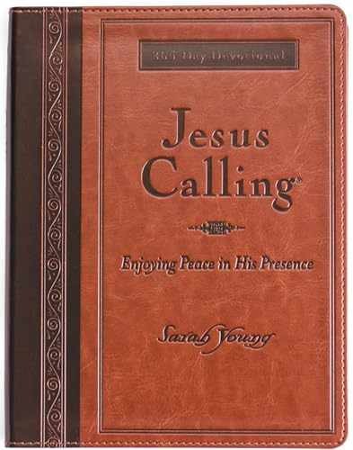 Jesus Calling, Large Text Brown – Imitation Leather, by Young Sarah – Very Good