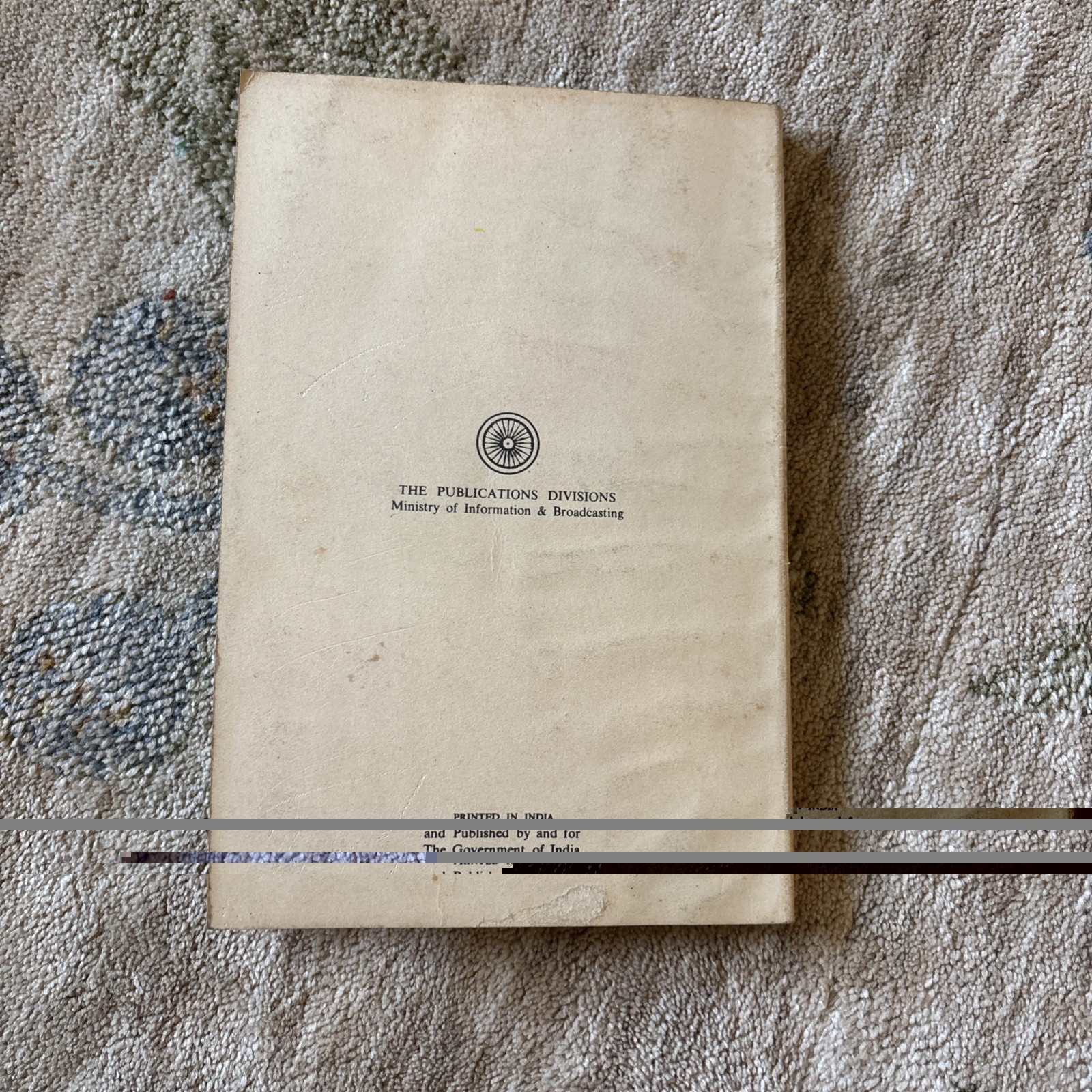 1956 The Handbook of India Govt of India Tourism Dept with Map