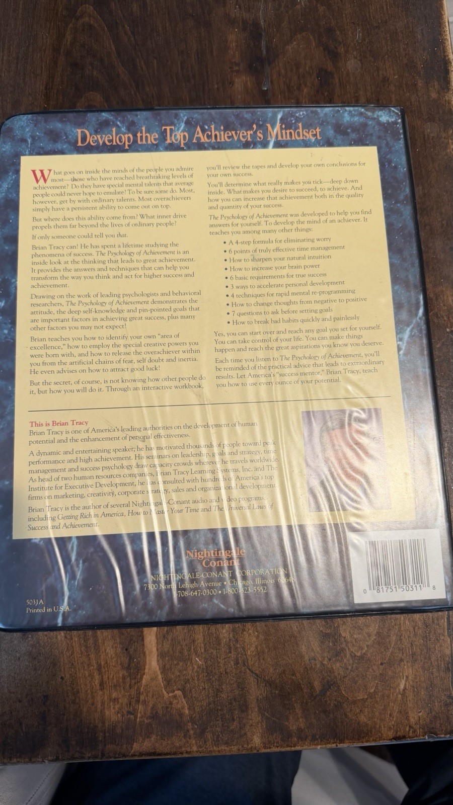 Brian Tracy The Psychology of Achievement Audio CD 6-Disc Box Set Nightingale