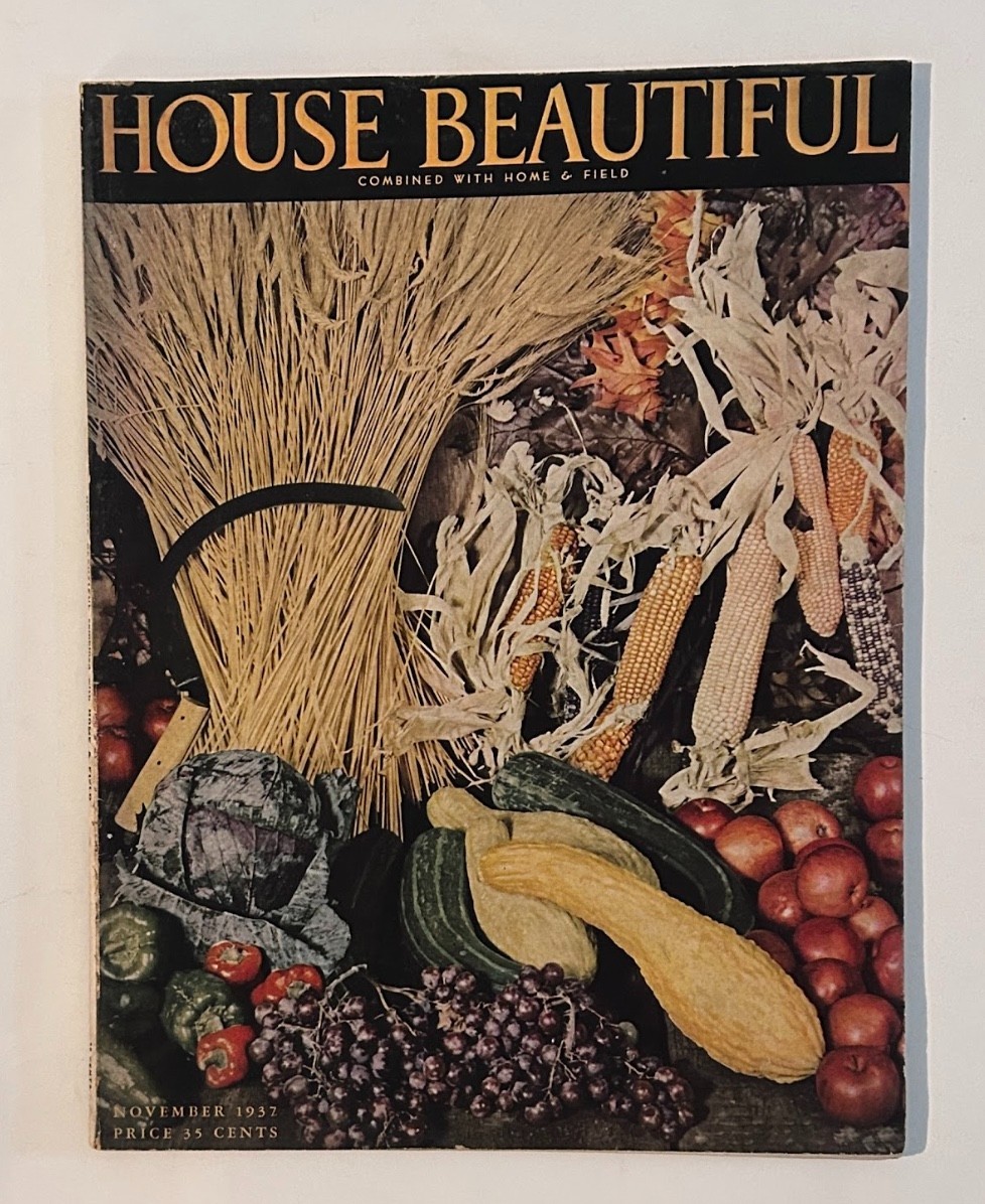 VINTAGE! The House Beautiful Magazine November 1937
