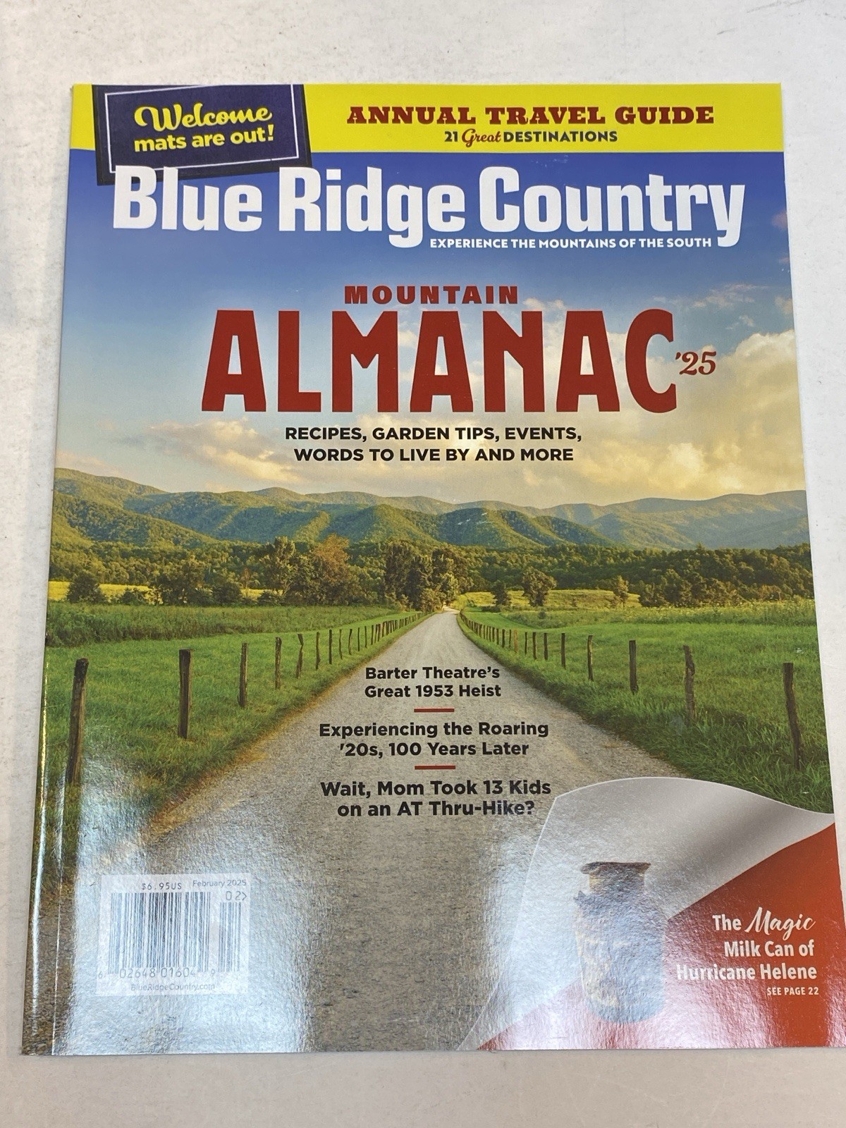 Blue Ridge Country Magazine Feb 2 2025 Mountain Almanac Barter Theatre Heist ATP