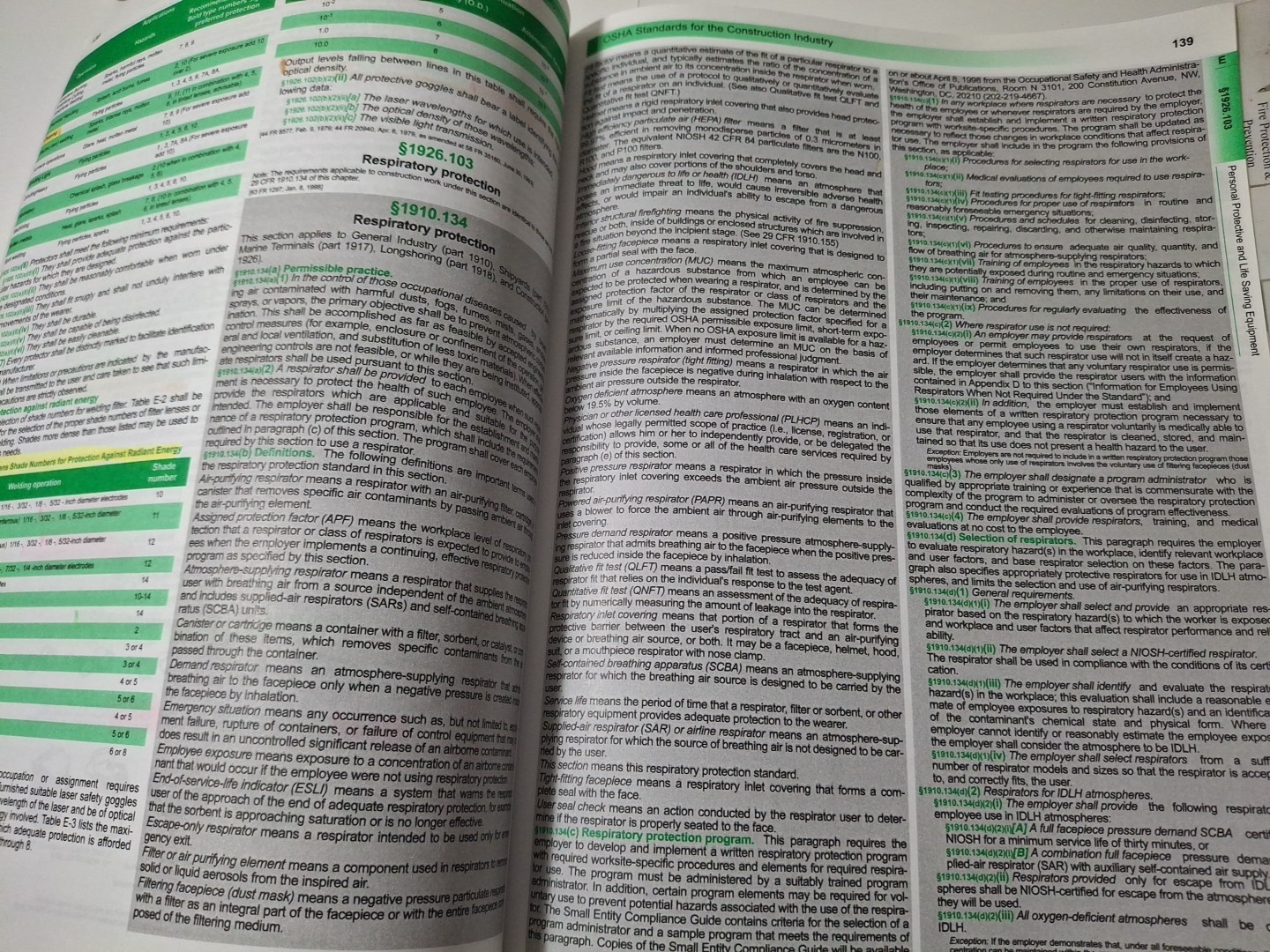 29 CFR 1926 OSHA Book Construction Industry Regulations 2013