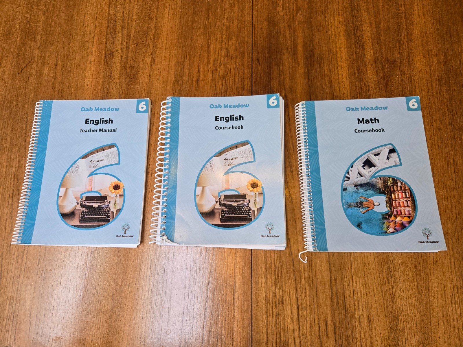 Oak Meadow Grade 6 English Coursebook & Manual Math Coursebook 2017 / 2018