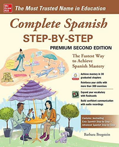 Complete Spanish Step-by-Step, Premium Second Edition by Bregstein New..