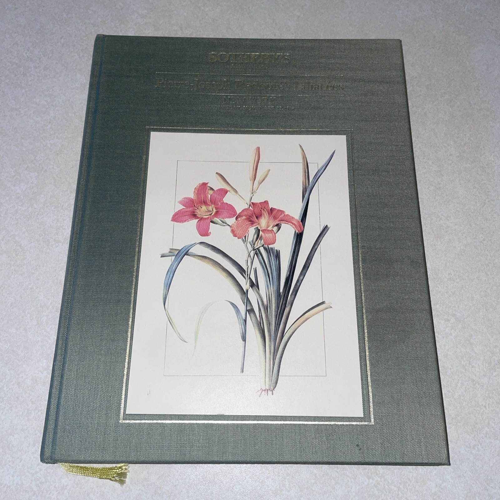 Sotheby’s Catalog Pierre Joseph Redoute Liliacees New York 1985 Hardcover