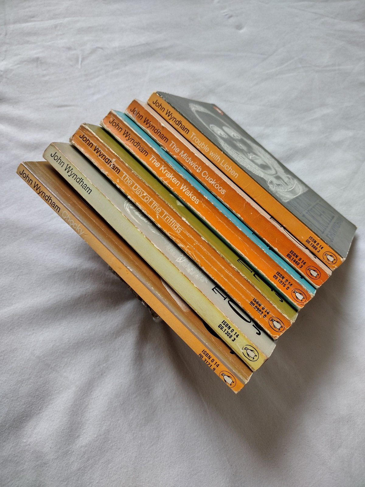 The World of John Wyndham | Vintage Sci Fi Six-Volume Penguin Box Set, 1970s