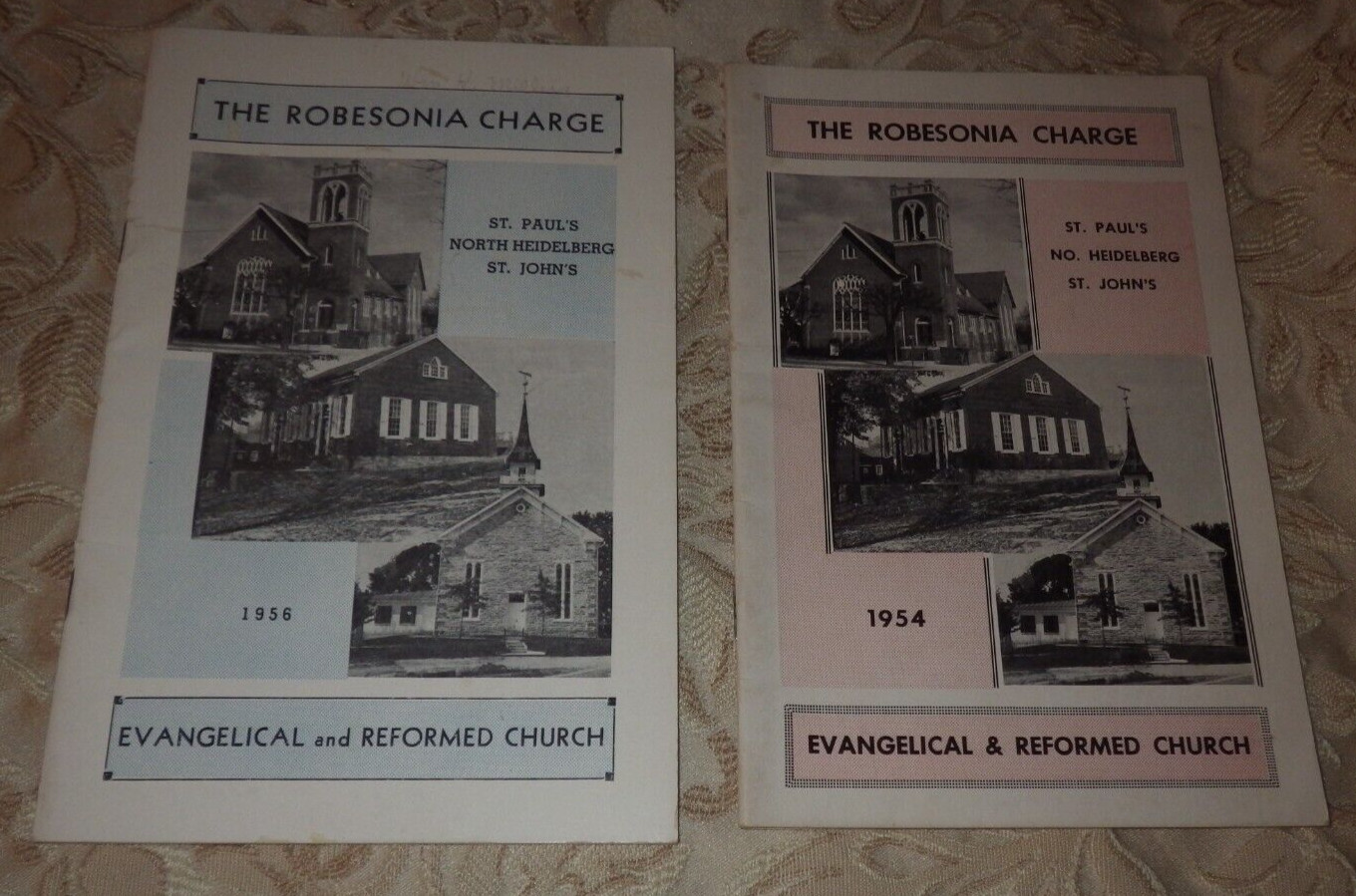 ROBESONIA PA HIEDELBERG ST JOHN’S CHURCH DIRECTORY THE ROBESONIA CHARGE 1954 &56