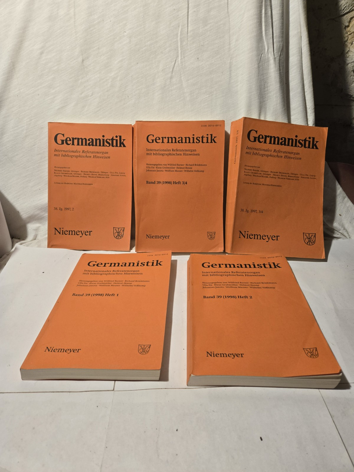 5 Volumes Germanistik 1997 – 1998