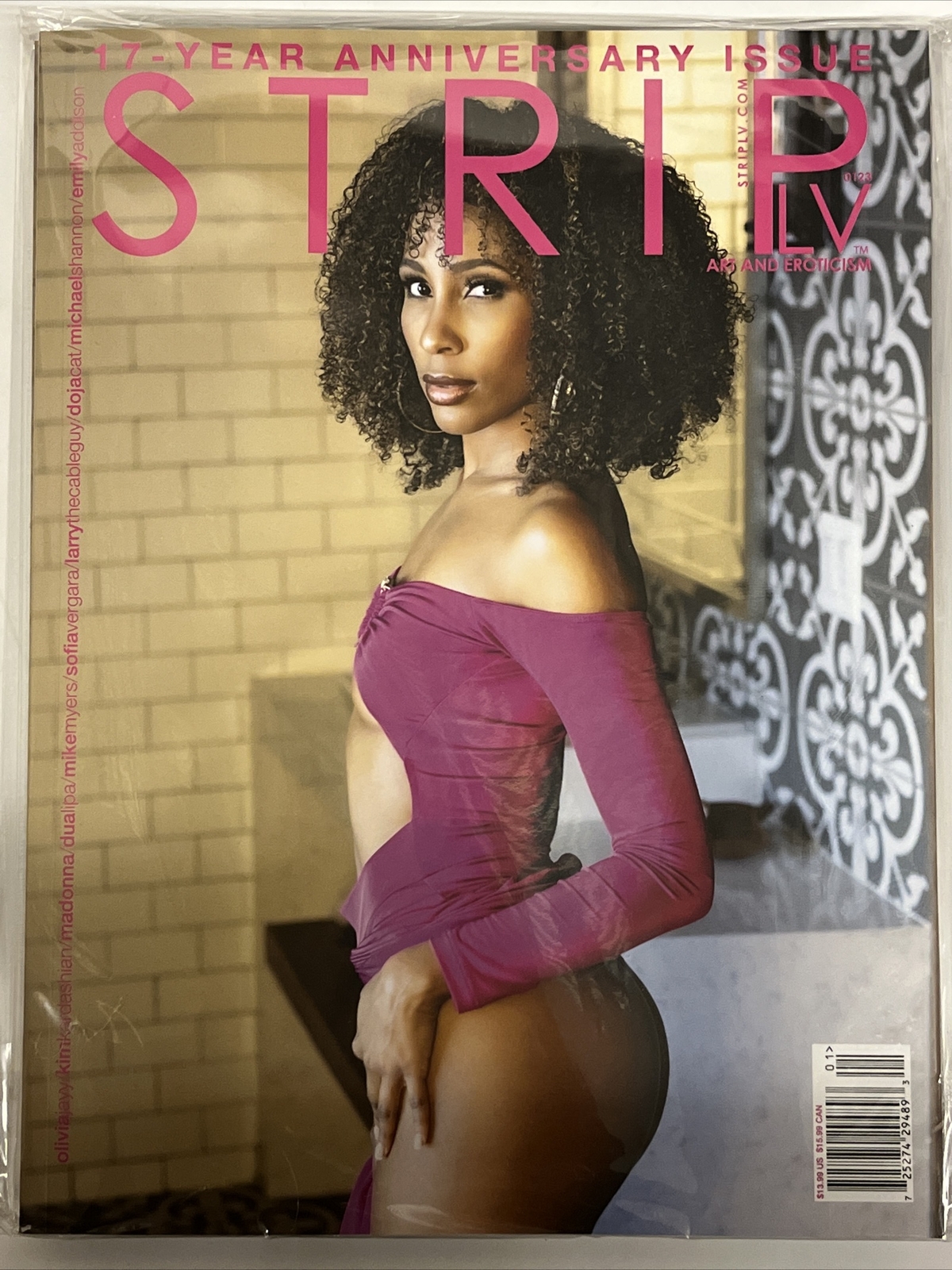 STRIP LV MAGAZINE JANUARY 2023 OLIVIA JAYY COVER 17 YEARS ANNIVERSARY ISSUE