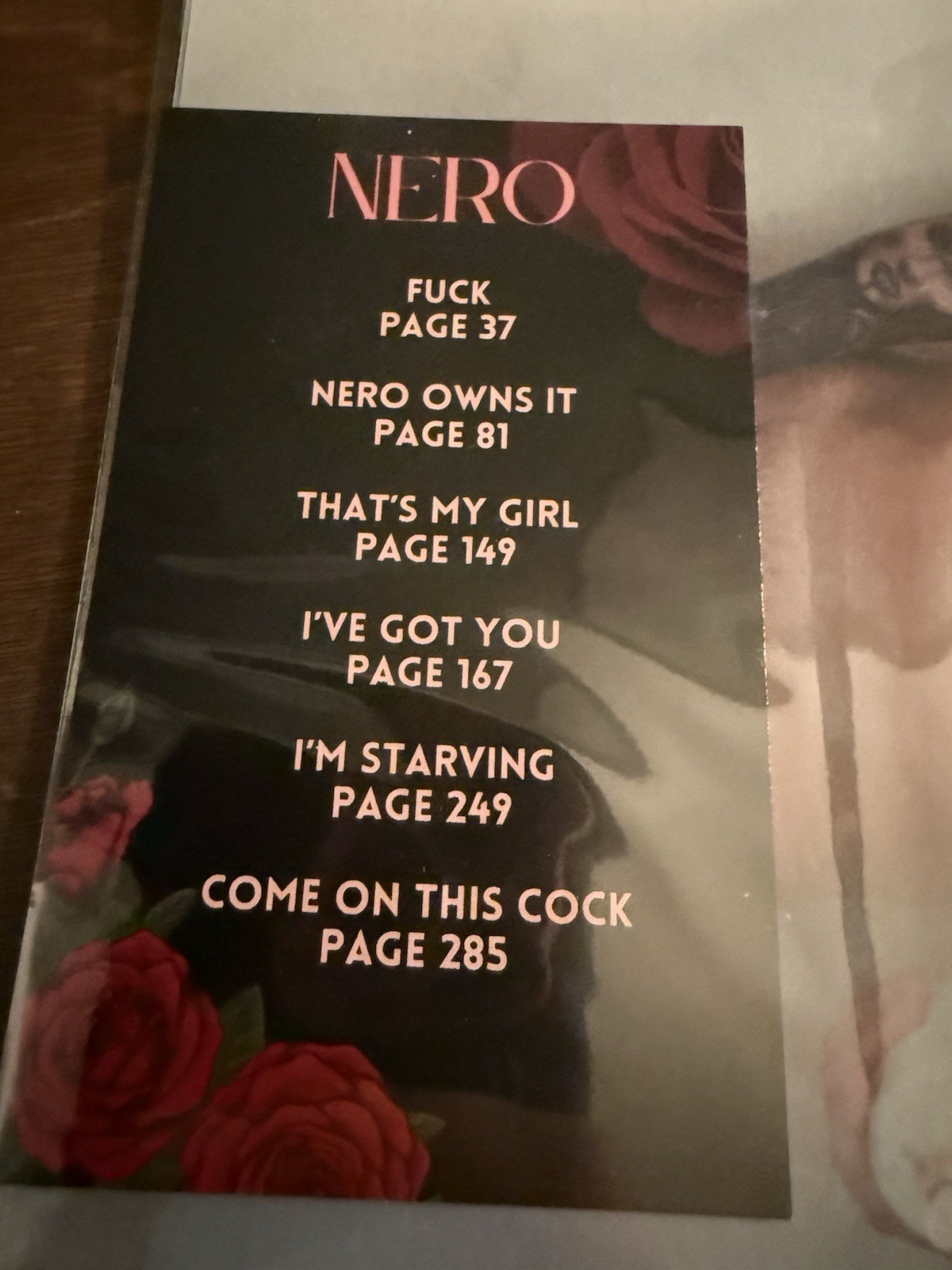 Nero by S.J. Tilly Page Overlays Limited Edition