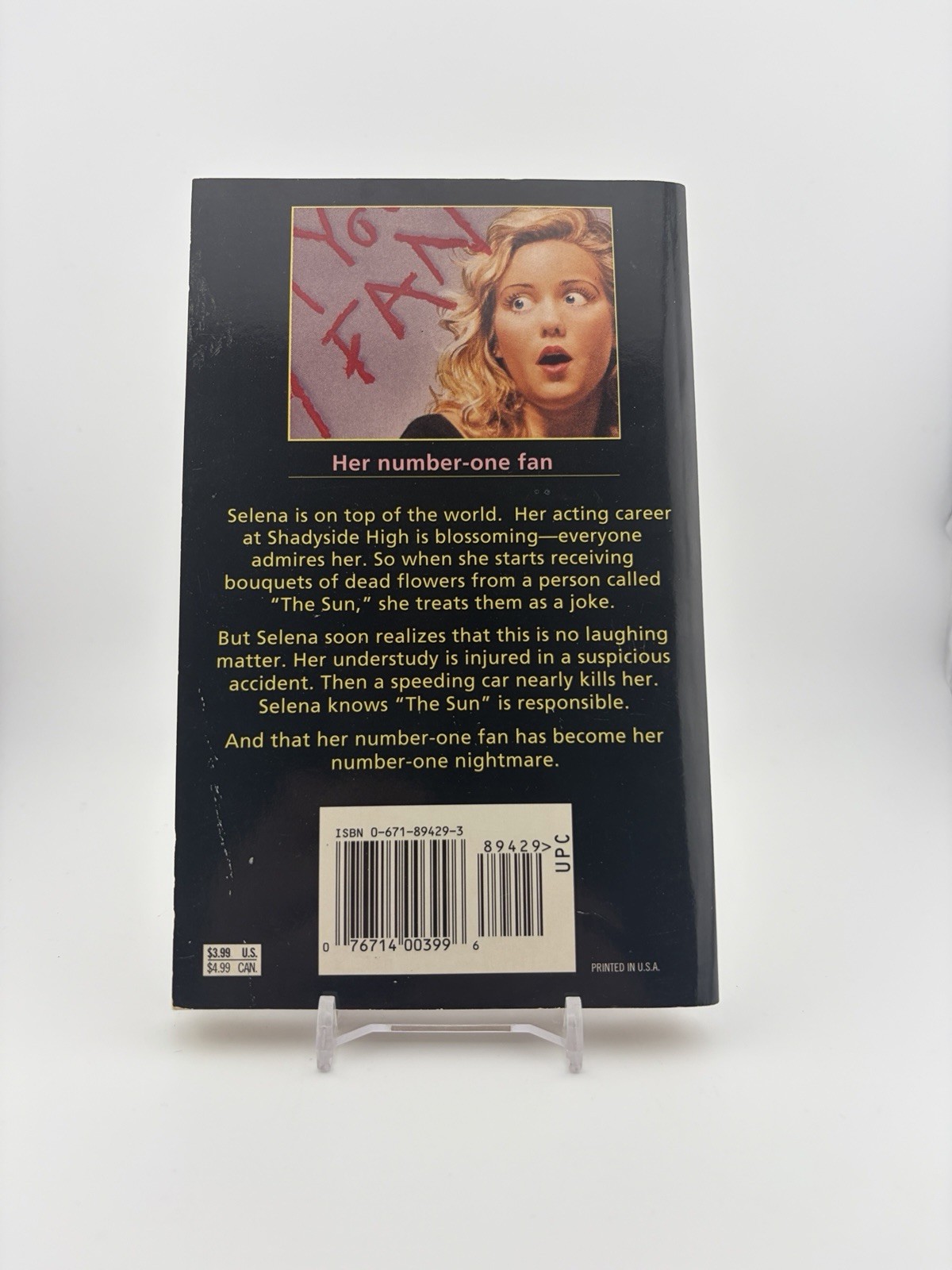 R.L. Stine Fear Street SECRET ADMIRER 1st Edition 1996 Vintage Teen Horror Book