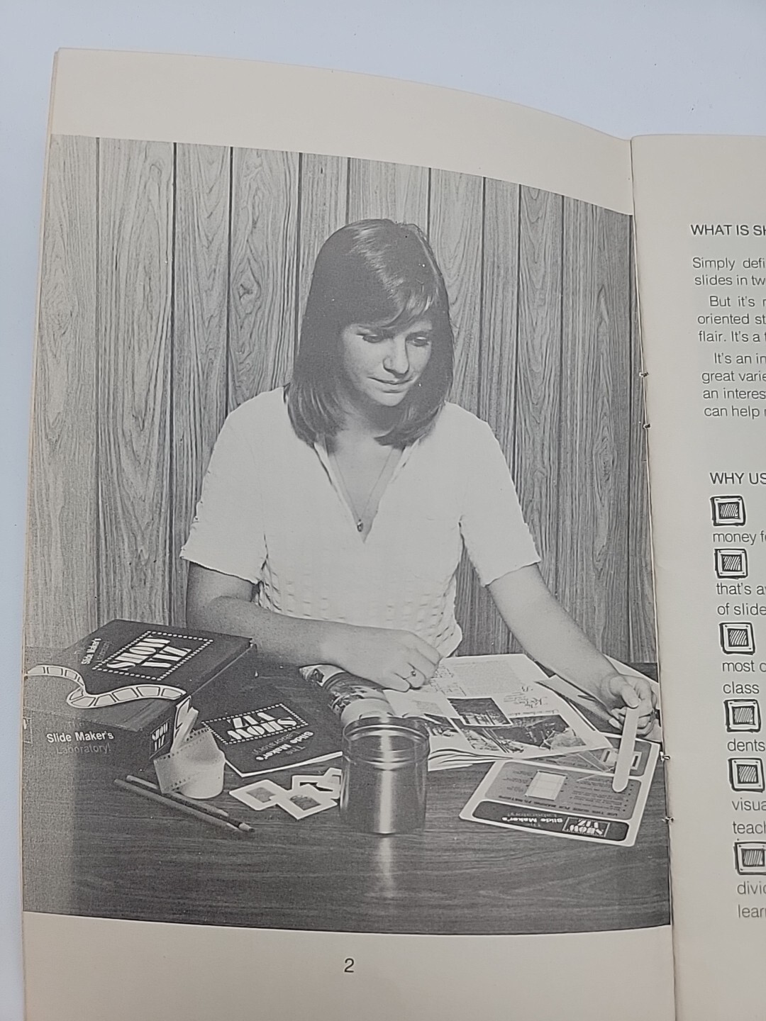 Vintage Show Viz The Slide Makers Laboratory Teacher Student Manual 1976