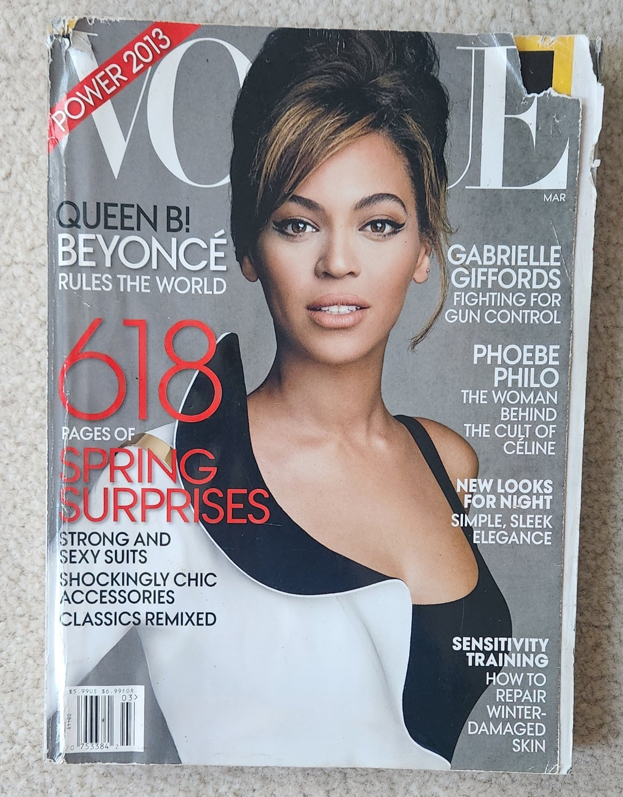 BEYONCE QUEEN B Vogue Magazine March 2013 Cover Special Edition