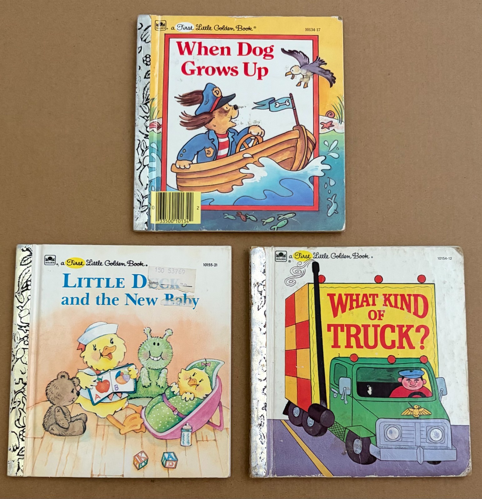 FIRST LITTLE GOLDEN BOOKS Mixed Lot ~ (3) different Mini ~ Vintage 1980s ~ Good