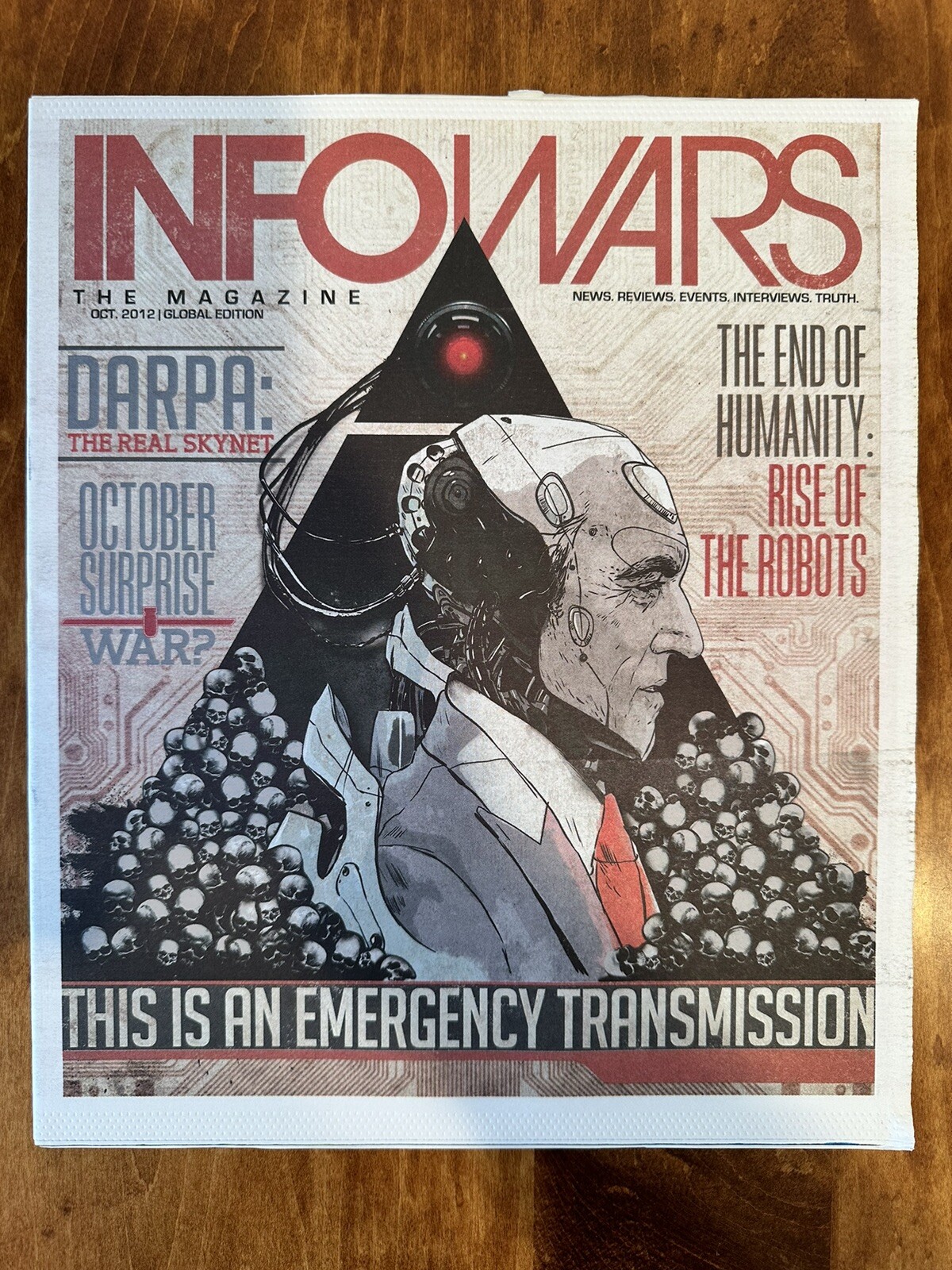 Alex Jones INFOWARS MAGAZINE-2nd Edition #2 – 2012-Not Circulated-Never Read
