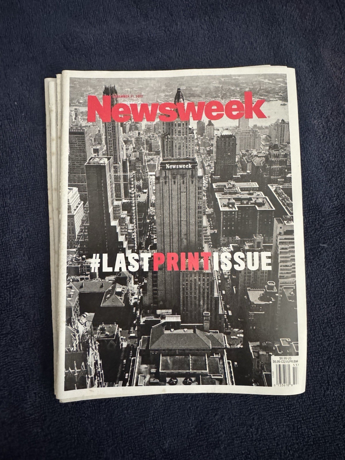 Newsweek December 31 2012 Magazine Last Print Issue Ever Unread