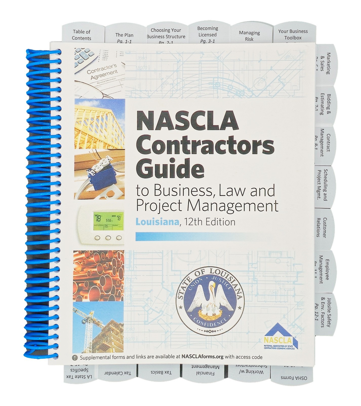 Highlighted and Tabbed – NASCLA Contractors Guide to Business Louisiana 12th