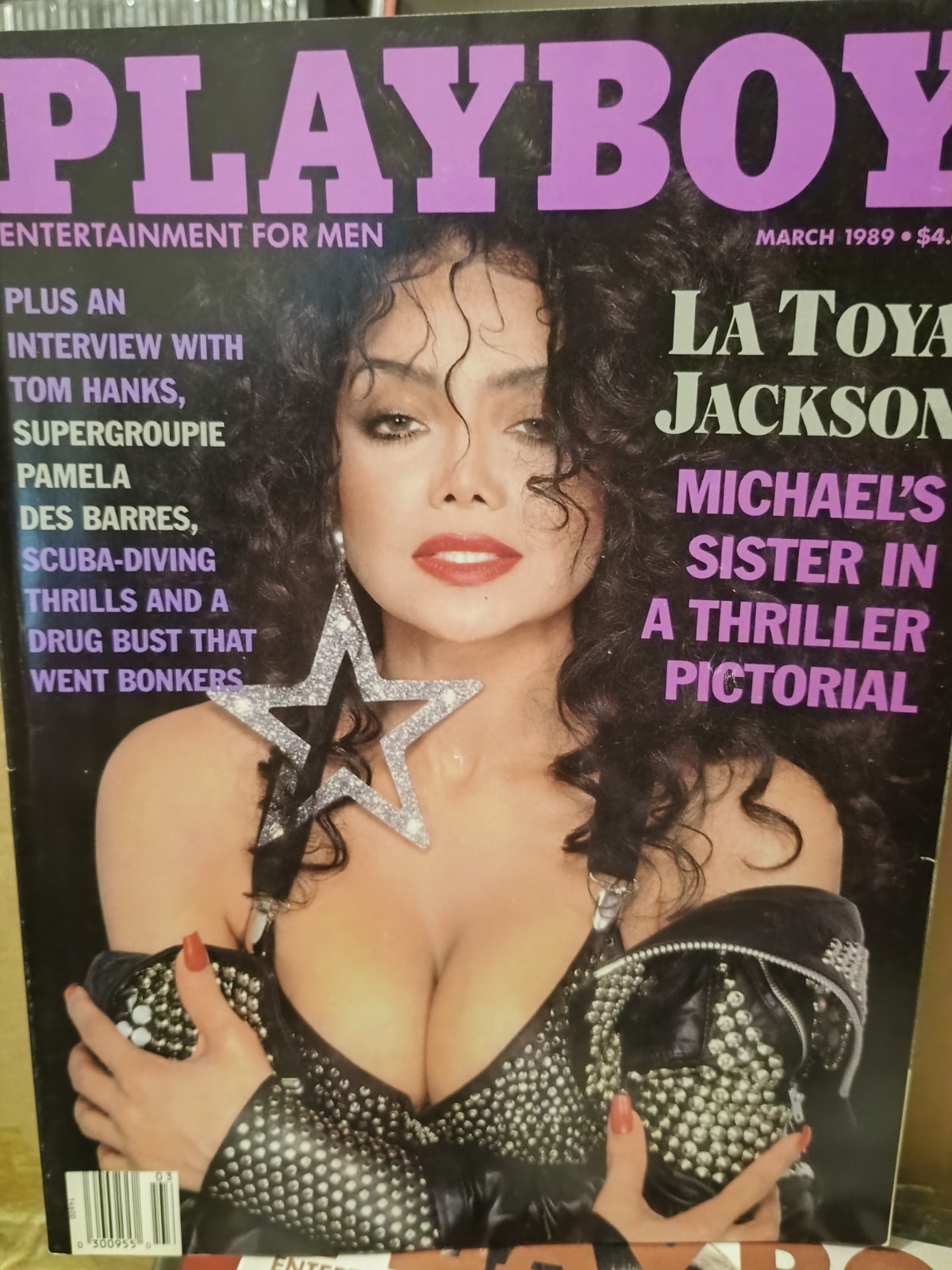 PLAYBOY MAGAZINE March 1989 with LATOYA JACKSON / LAURIE WOOD Tom Hanks Intervw