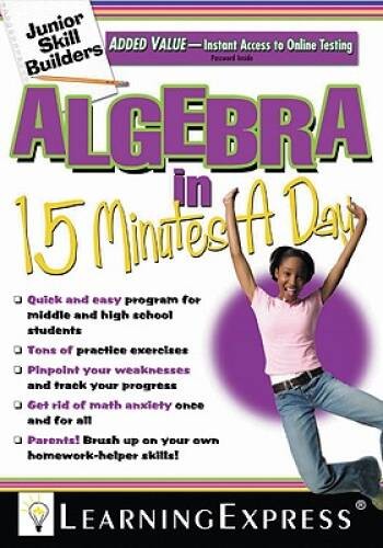 Algebra in 15 Minutes a Day – Paperback By LearningExpress LLC Editors – GOOD