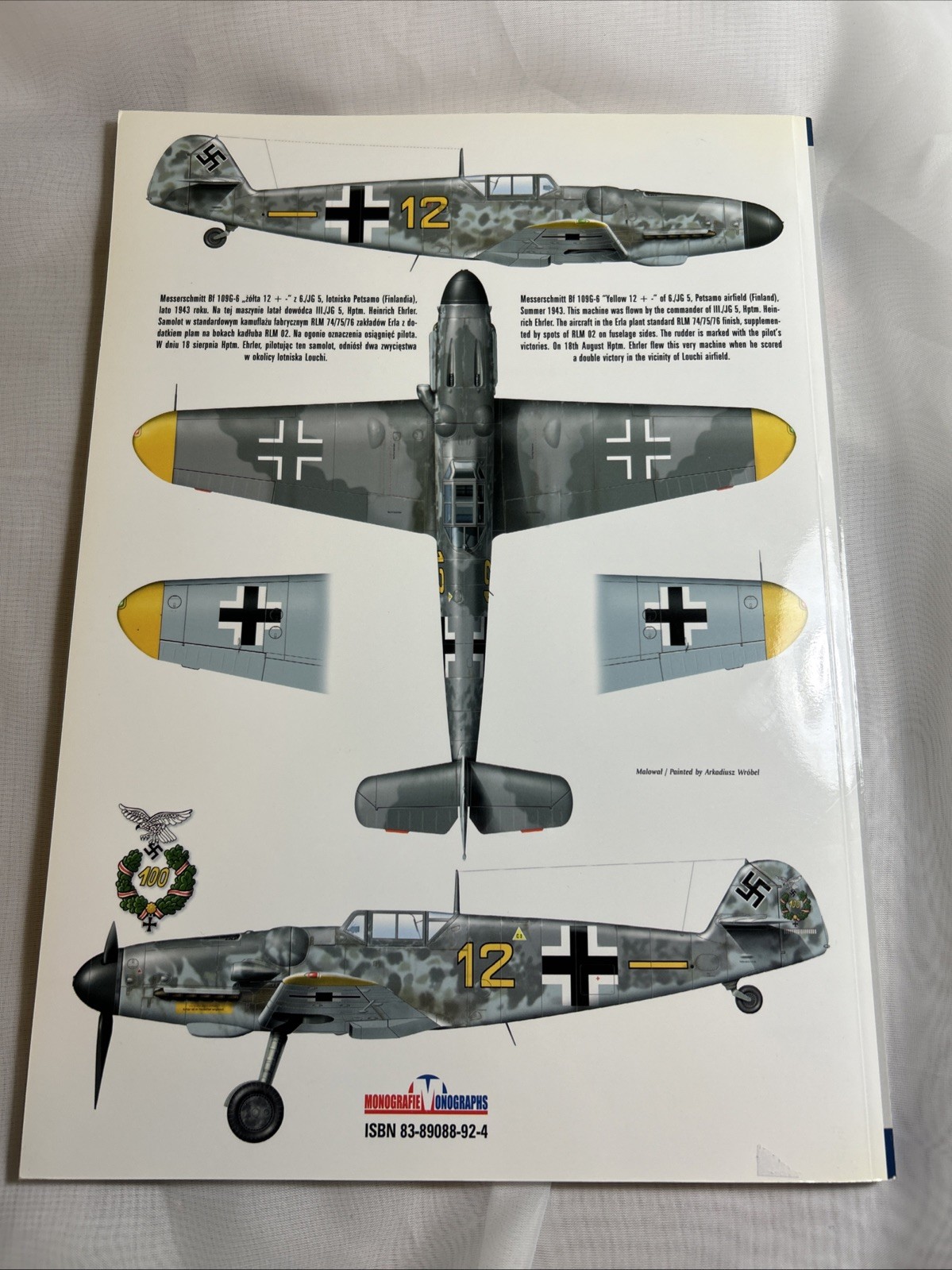 Messerschmitt Bf 109 G/K Vol II. Krzysztof Janowicz, Polish/English, with mask