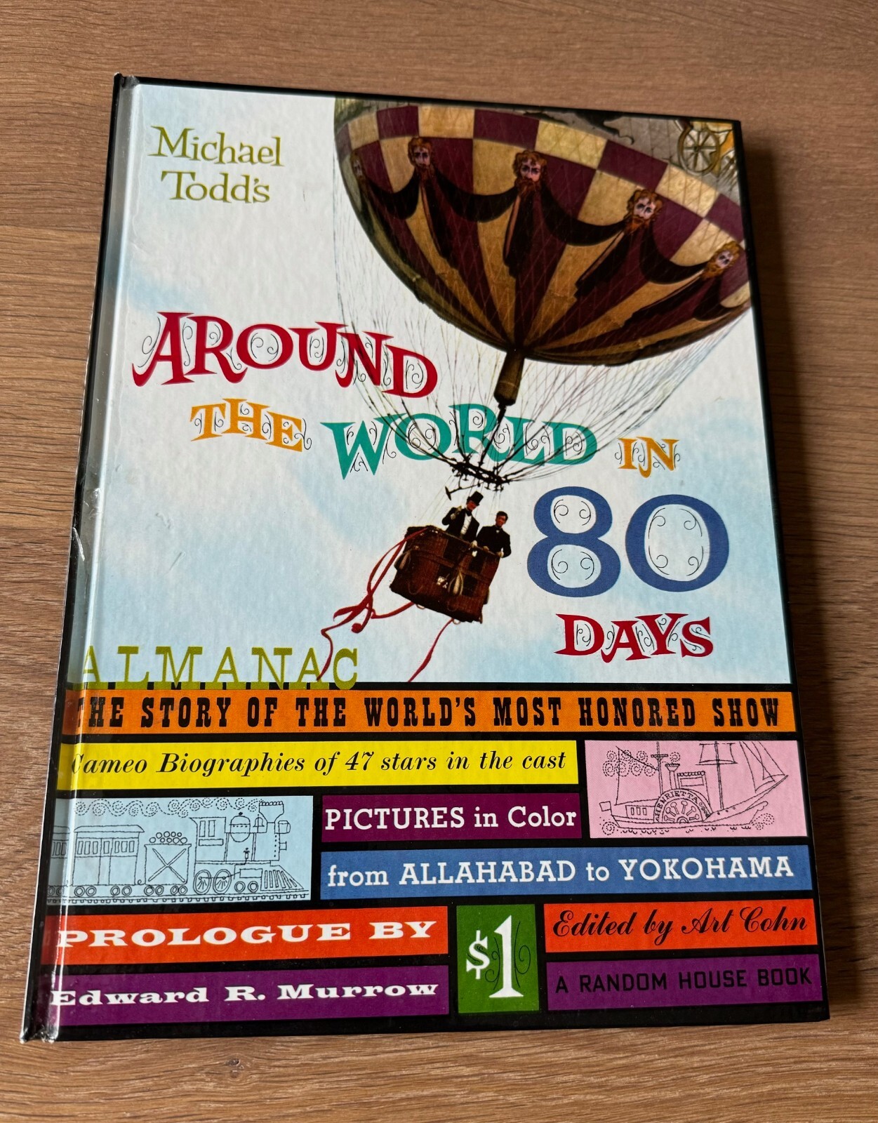 MICHAEL TODD’S AROUND THE WORLD IN 80 DAYS 1956 HARD COVER MOVIE BOOK 71 PAGES