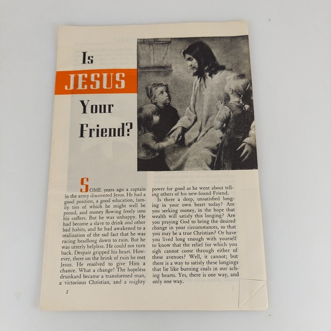 Is Jesus Your Friend? Pacific Press Publishing Pamphlet