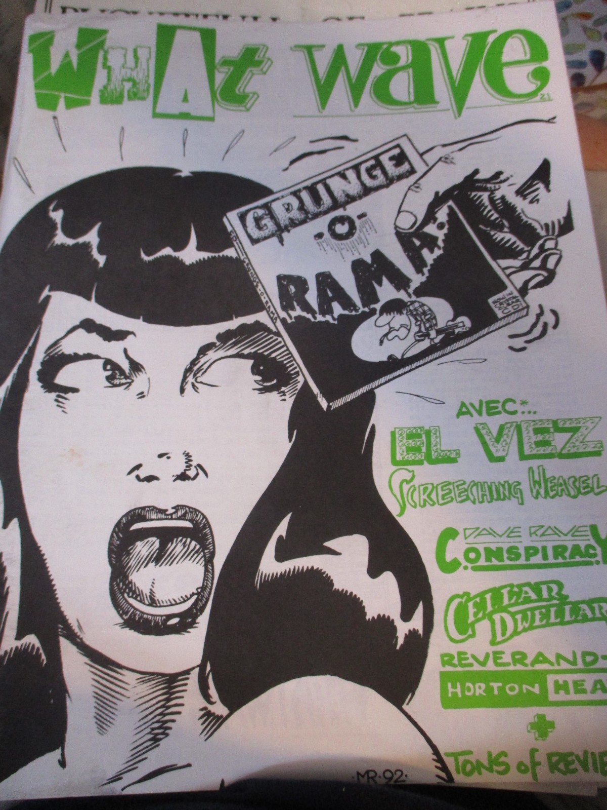 1990s WHAT WAVE #21 Psych Garage Punk Fanzine 84 Pages VG