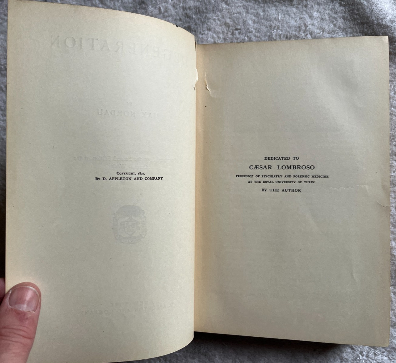 Degeneration book Max Nordau 1905 degerate art mysticism philosophy society ills